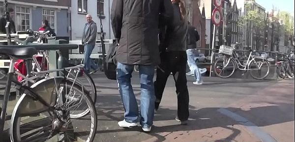  Real amsterdam prostitute rides hard cock